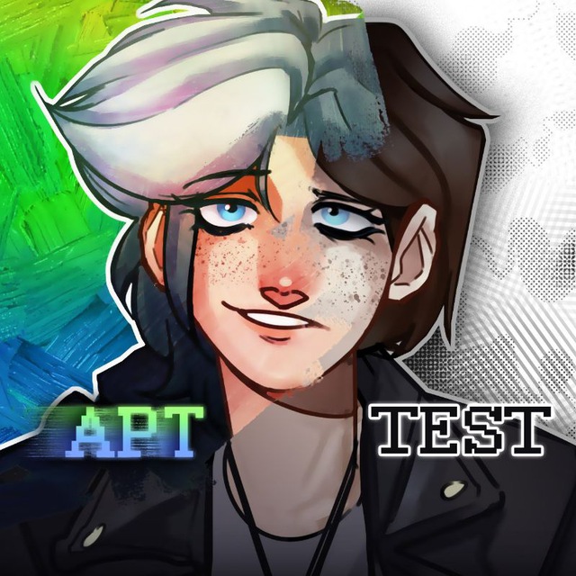 Telegram channel "Арт Тест 🎨 Art Test — український комікс/мальопис