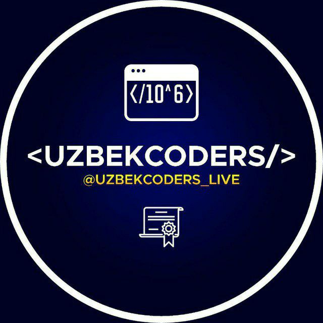 Uzb live. Uzbekcoders. Сертификата uzbekcoders. Uzbek codes. Telegram kanal uzvet.