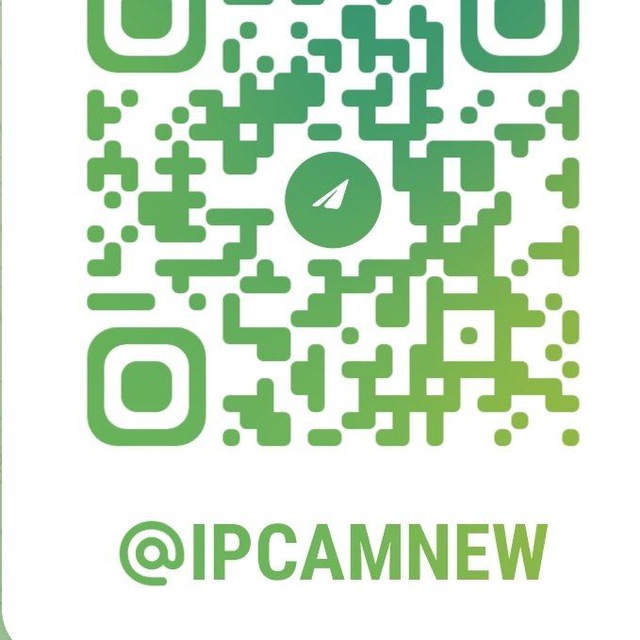 Telegram channel ip cam QR code  @ipcamnew TGStat 